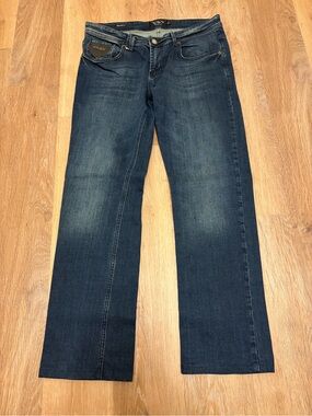 PHILIPP PLEIN Illegal Fight Club Straight Cut Luxury Blue Denim Jeans Size 33